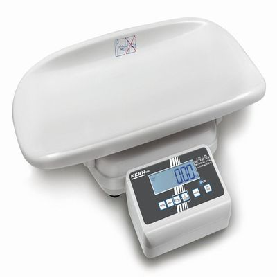 Shapely baby scale with calibration and medical approval [Kern MBC 20K10M] for professional use in medical diagnostics, weighing range [Max]: 20 kg, readability [d]: 10 g