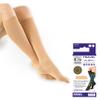 Neo-G Travel Flight Socks for Women and Men - Graduated Compression - For Flying, Mild Varicose Veins, Long Haul Flights, Improving Circulation, Tired, Aching Legs - Class 1 Medical Device - Beige - M view 1