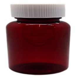 100 PILL BOTTLES HERB POTS HOMEOPATHY STORAGE CLEAR BROWN PLASTIC LOCKING LIDS 120ML