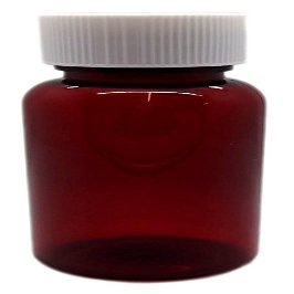 100 PILL BOTTLES HERB POTS HOMEOPATHY STORAGE CLEAR BROWN PLASTIC LOCKING LIDS 120ML