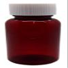 100 PILL BOTTLES HERB POTS HOMEOPATHY STORAGE CLEAR BROWN PLASTIC LOCKING LIDS 120ML view 1