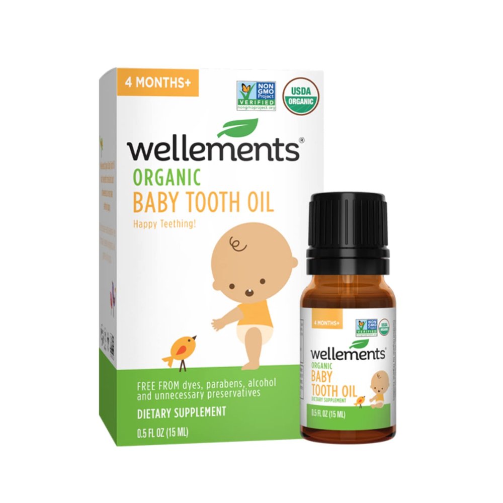 Baby, Tooth Oil, 0.5 fl oz (15 ml) - Wellements