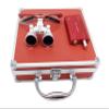 3.5X 420mm Surgical Binocular Loupes +Head Light Lamp +Aluminum Boxred view 1