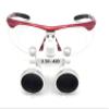 3.5X 420mm Surgical Binocular Loupes +Head Light Lamp +Aluminum Boxred view 4
