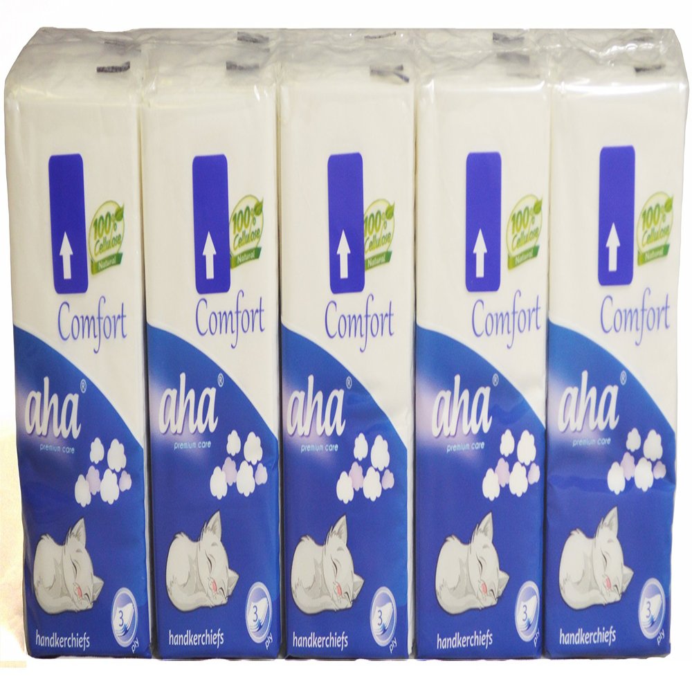 20 Pack - Paper Pocket Fabric - Soft 3 Layer Handbag Wipes