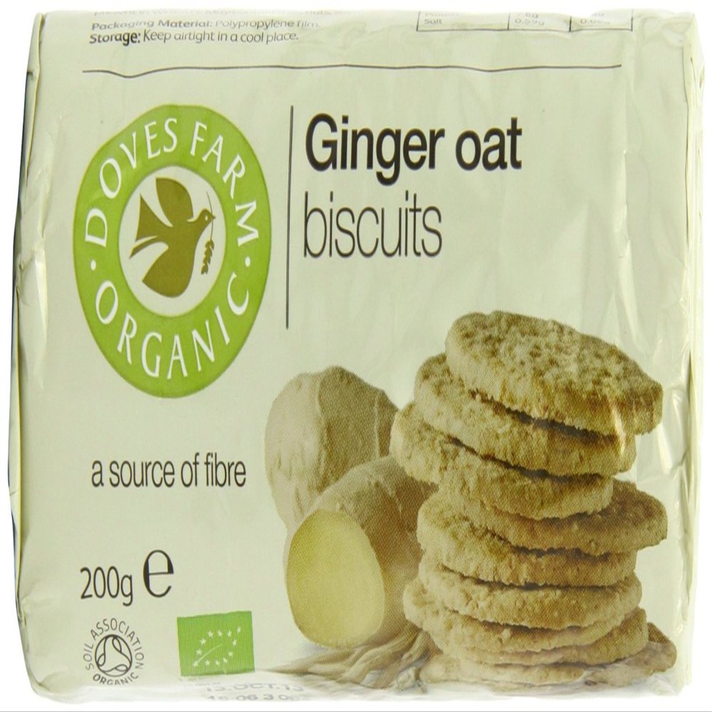 (2 Pack) - Doves Farm - Organic Ginger Oat Biscuit | 200g | 2 PACK BUNDLE