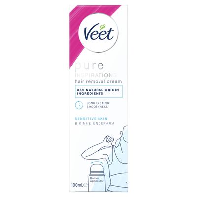 Veet Bikini and Underarm Hair Removal Cream, 100ml