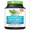 Zenwise Health Digestive Enzymes + Probiotics for Gut Health and Prebiotics Fibre Supplements for Digestion - 180 Count view 1