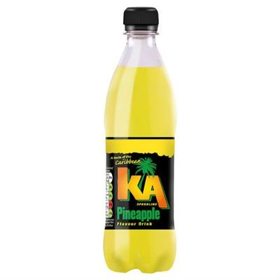 KA Sparkling Pineapple Flavour Drink 500ml Case of 12