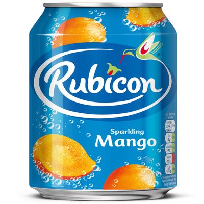 Rubicon Sparkling Mango 330ml 330ml Soft Drink Case of 24