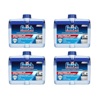 Finish Dishwasher Cleaner, Fresh Scent, 8.45 oz (Pack of 4)