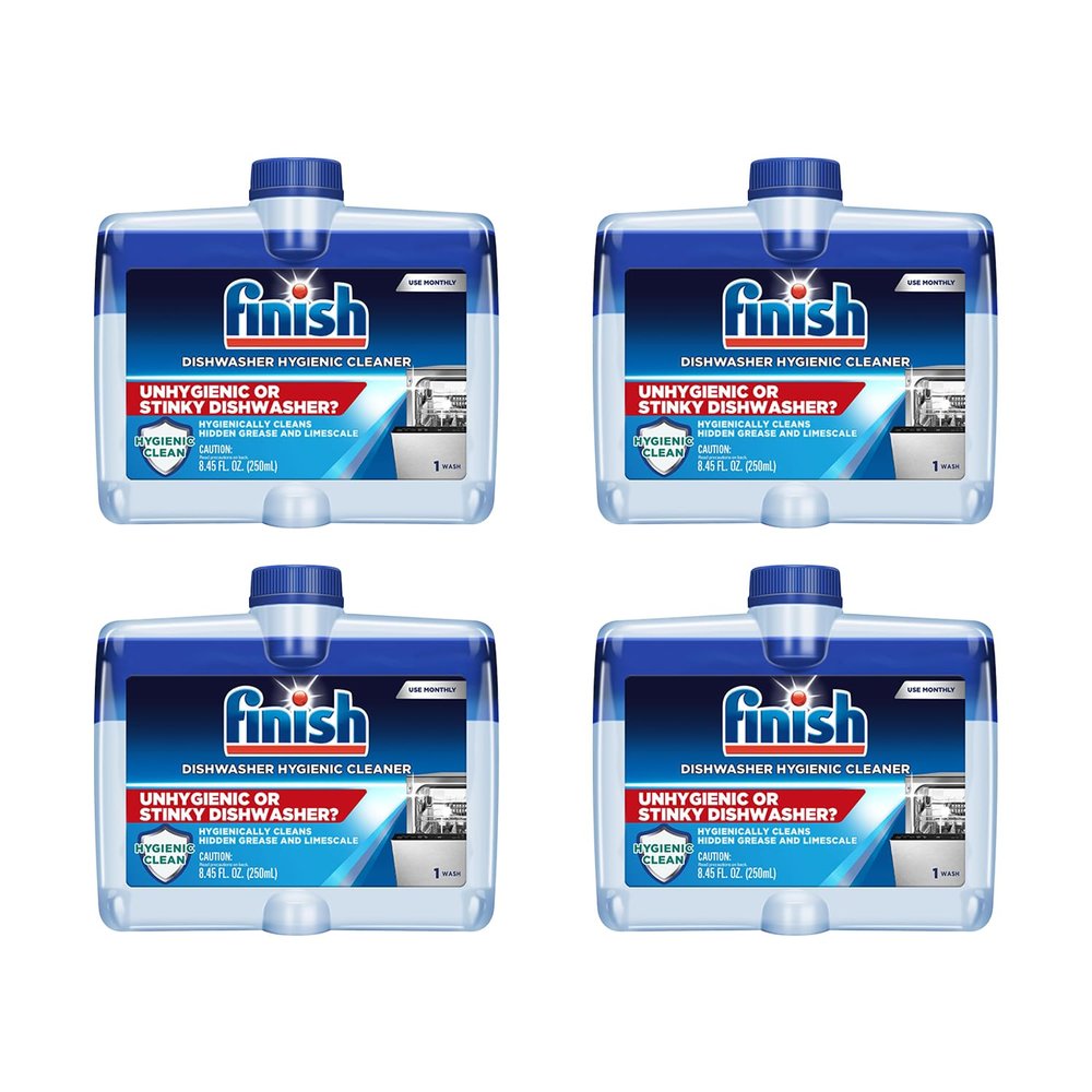 Finish Dishwasher Cleaner, Fresh Scent, 8.45 oz (Pack of 4)