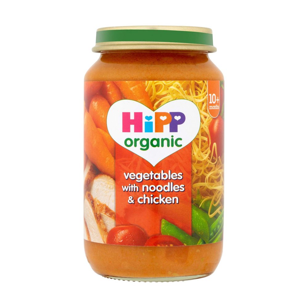 HiPP Organic Vegetables With Noodles and Chicken, 220g