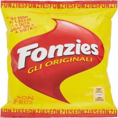 50 x Fonzies Gli Originali 'Corn Snack with Cheese Flavour' 40 g