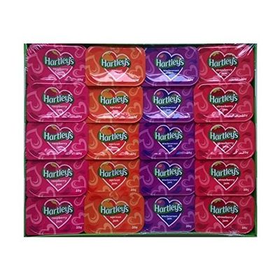 Hartleys Assorted Jam Individual Portions - 20g (Pack of 60)