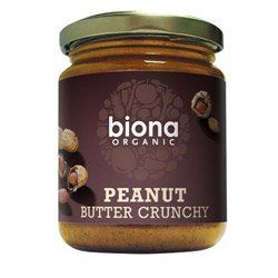 Biona Organic Crunchy Peanut Butter 250g x 2