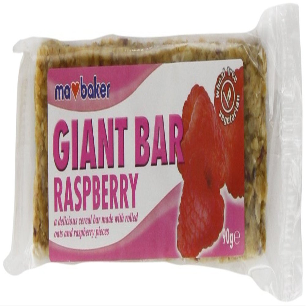 Ma Baker Giant Bar Raspberry 90g x 20