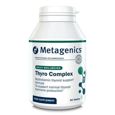 Metagenics Thyro Complex - Multi-Nutrient Complex with Iodine, Selenium, Tyrosine, Zinc and B Vitamins - for Normal Thyroid Function Support - 60 Tablets