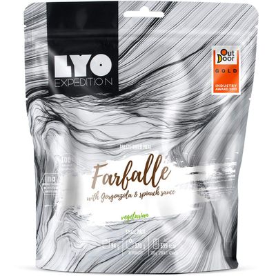 Lyofood Farfalle with Gorgonzola and Spinach, 94g
