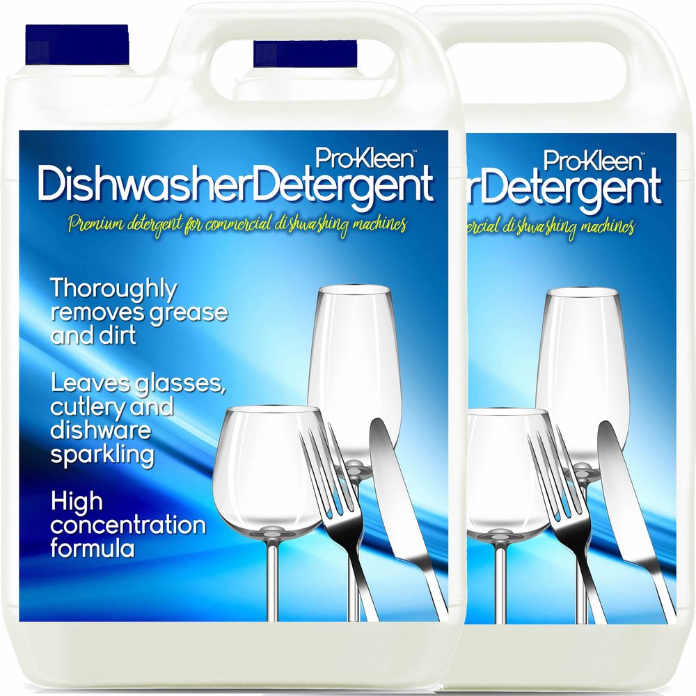 2 x 5 Litres Pro-Kleen Heavy Duty Dishwasher Detergent
