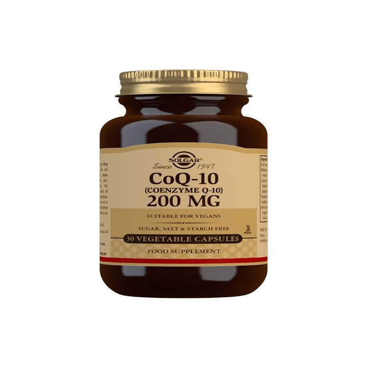 Solgar Coq-10 (Coenzyme Q-10) 200 Mg Vegetable Capsules - Pack of 30