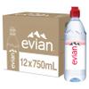 EVIAN Evian Natural Mineral Water Sports Cap 75cl (PACK OF 12) view 1