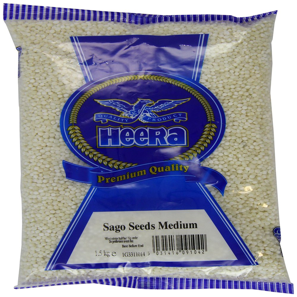Heera Tapioca Seeds Medium Sago 1.5 kg (Pack of 3)