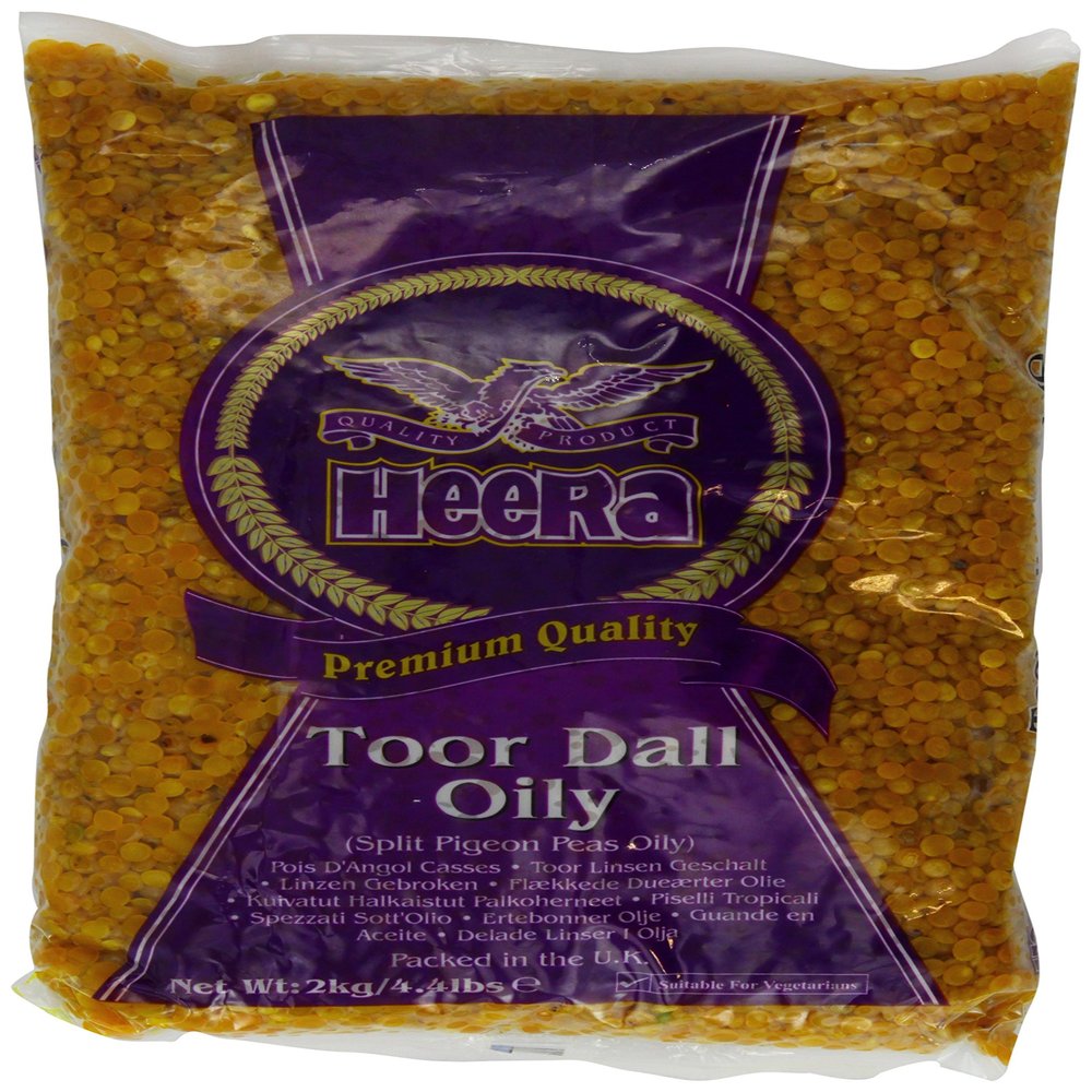Heera Toor Dal Oily 2 kg (Pack of 3)