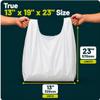 bag it Plastics 400 Plastic Carrier Bags Vest Style with Handles 11x17x21 view 2