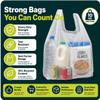 bag it Plastics 400 Plastic Carrier Bags Vest Style with Handles 11x17x21 view 4