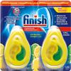Finish Dishwasher Freshener Lemon & Lime | Duo Pack - 2 x 5ml | Lasts upto 60 Washes each | 2 x 60 washes - Lasts upto 120 washes | With 5X Power Action view 1