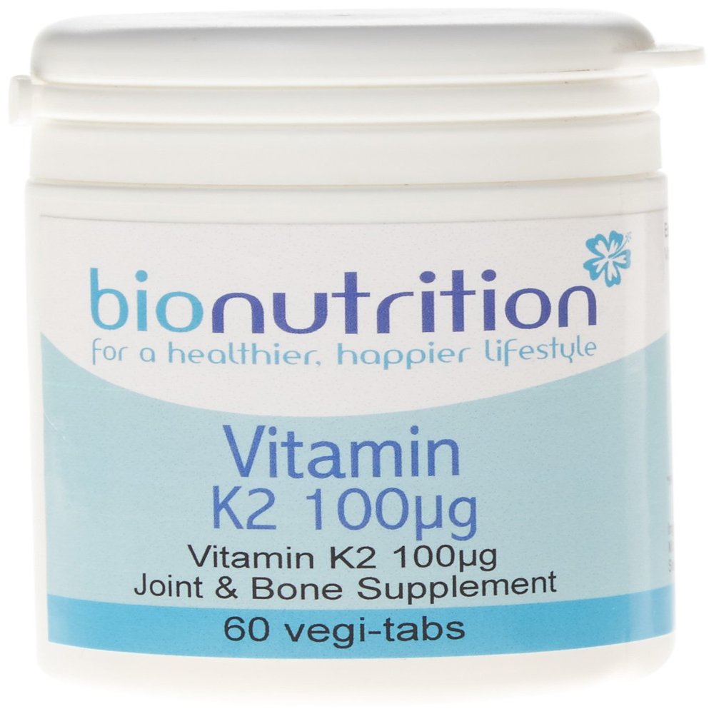 Bio Nutrition Vitamin K2 100g : Joint & Bone Health Supplement : 60 vegi-tabs
