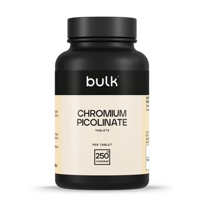 Bulk Chromium Picolinate Tablets, High Strength, 250 g, Most Bioavailable Form For High Absorption Rate, Pack of 180, 180 Servings, Packaging May Vary