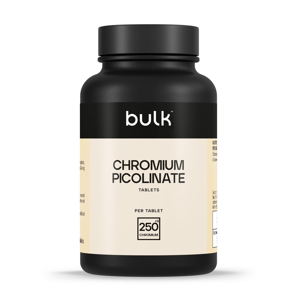 Bulk Chromium Picolinate Tablets, High Strength, 250 g, Most Bioavailable Form For High Absorption Rate, Pack of 180, 180 Servings, Packaging May Vary