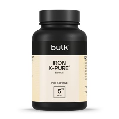 Bulk Iron Ferrous Bisglycinate Capsules, 20 mg, Pack of 90, 90 Servings, Packaging May Vary