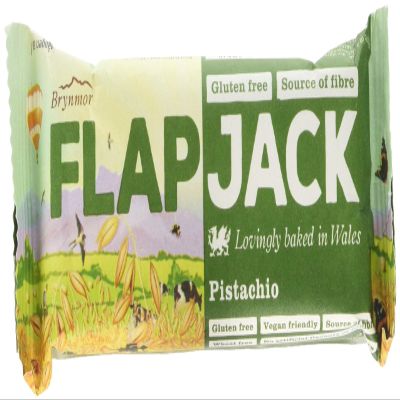 Brynmor Pistachio Flapjack 80g, Pack of 20 Bars