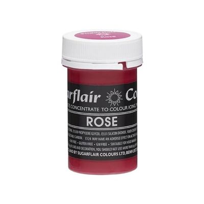 Sugarflair ROSE Red Pink Pastel Paste Gel Edible Concentrated Food Colouring