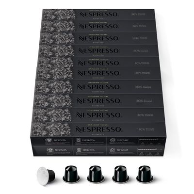 200 Nespresso Capsules Ristretto Coffee NEW
