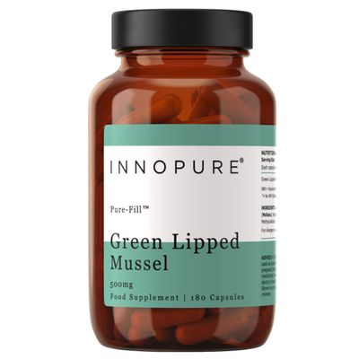 INNOPURE Green Lipped Mussel,180 Capsules 500mg from Pure New Zealand Waters CO Extracted for Maximum Lipid Content, No Fillers or Binders, Clean Label Supplement