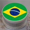 Flag of Brazil 8" Edible Icing Cake Topper (Please Leave Personalisation Details as Gift Message) view 1