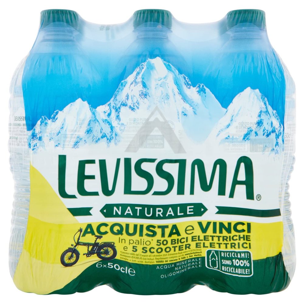 ACQUA LEVISSIMA NATURALE LITRI 0.50 CONFEZIONE DA 6 BOTTIGLIE (1000032203)