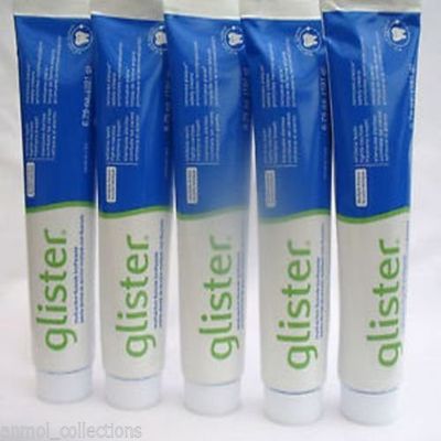 6 Peice Amway GLISTER Multi-Action Flouride Toothpaste 100 Gram Each Total 600 Gram Whiten Teeth, Remove Stains