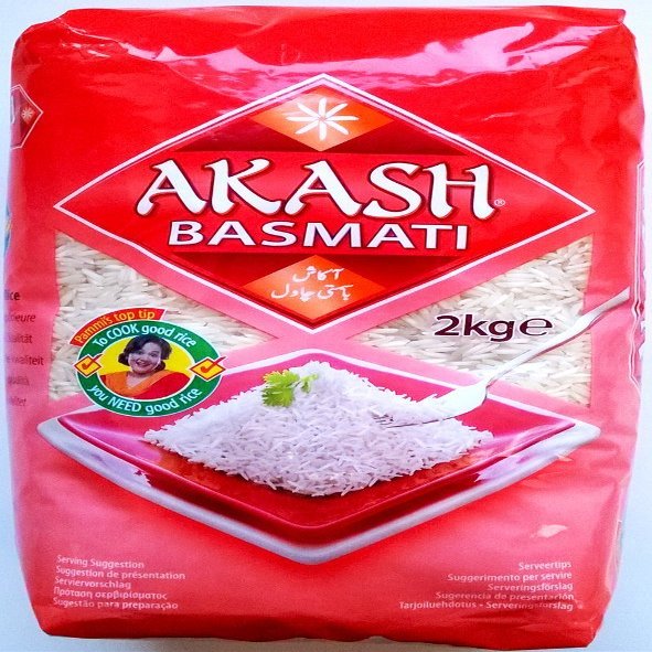 Akash Basmati Rice - 1 x 2kg