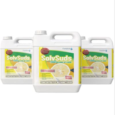 Concentrated Washing up Liquid - Solvsuds 4 X 5 Litres - Zesty Yellow