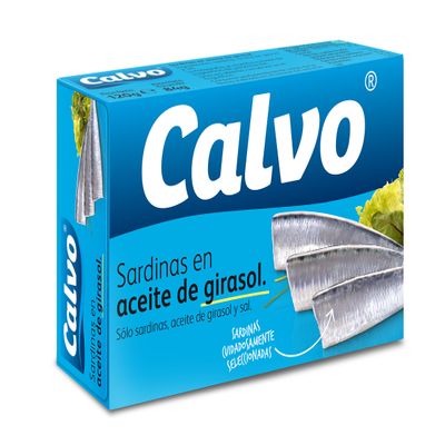 Sardinas En Aceite Girasol Calvo 84gr