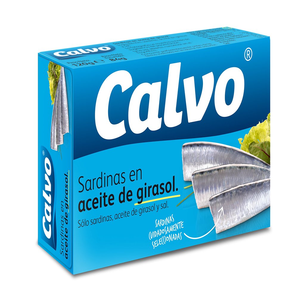 Sardinas En Aceite Girasol Calvo 84gr