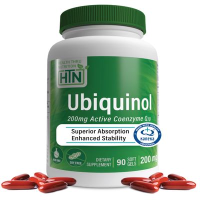 Ubiquinol 200 Milligram EAF CoQ10 (Enhanced Absorption Formula Coenzyme Q10 as Kaneka Ubiquinol) (90 Softgels)