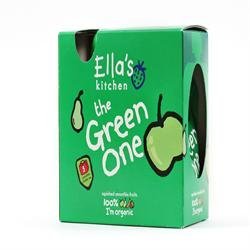 (Pack Of 6) Ella's Kitchen (vegetarian) - The Green One - Organic Smoothie Fruit Multipack - (5x90g)
