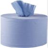 6 Pack 2 Ply Embossed Centre Feed Paper Wipe Rolls (blue, 2) view 2