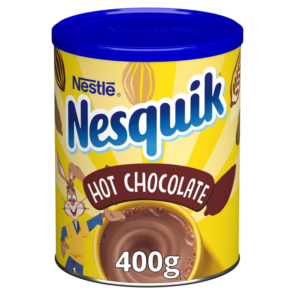 Nesquik Hot Chocolate Drink Mix Powder, 400 g Tin (Pack of 1)